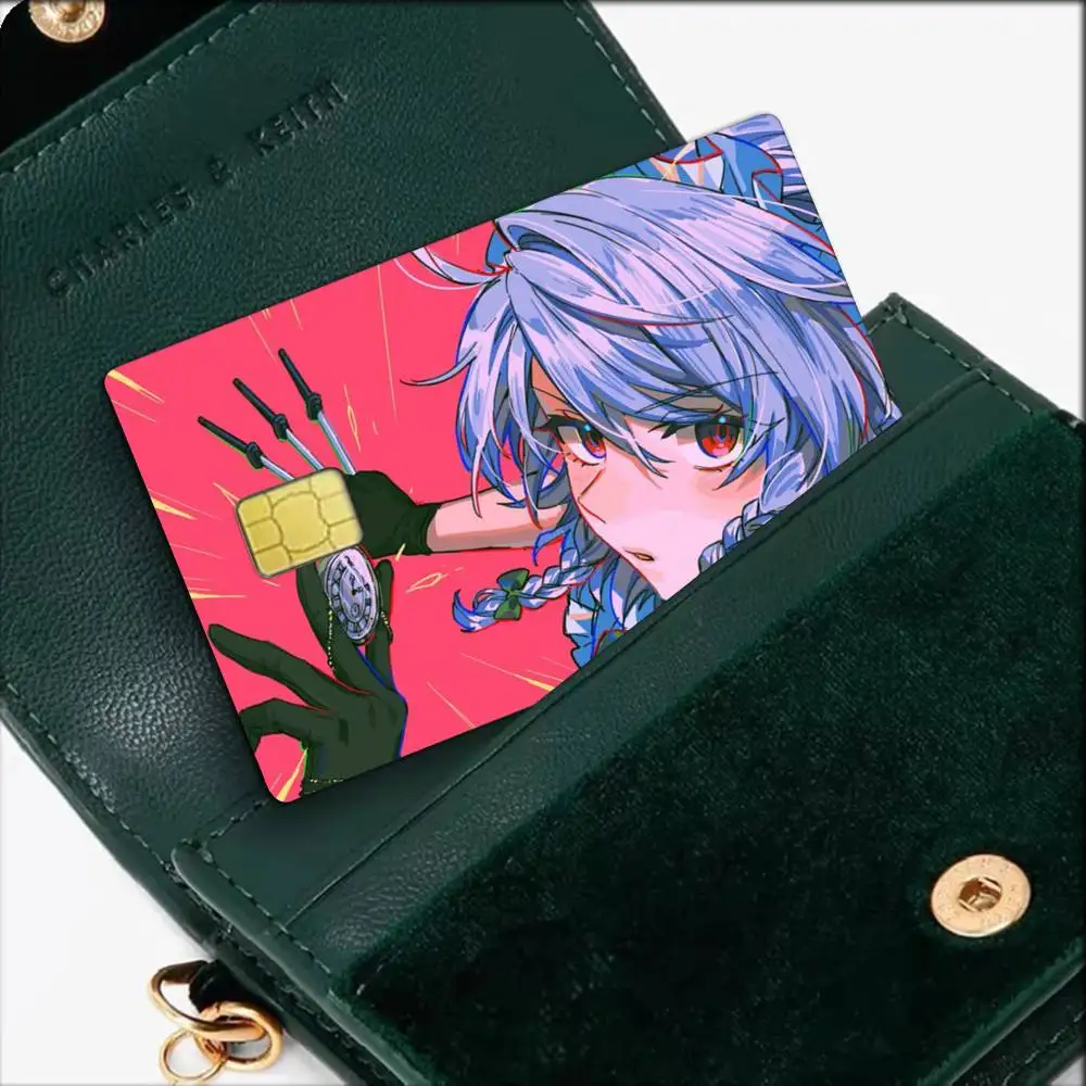 Izayoi Sakuya TOUHOU Project   Waterproof Film Skin Cover Credit Card Stickers Debit Front Bank Bus Pass