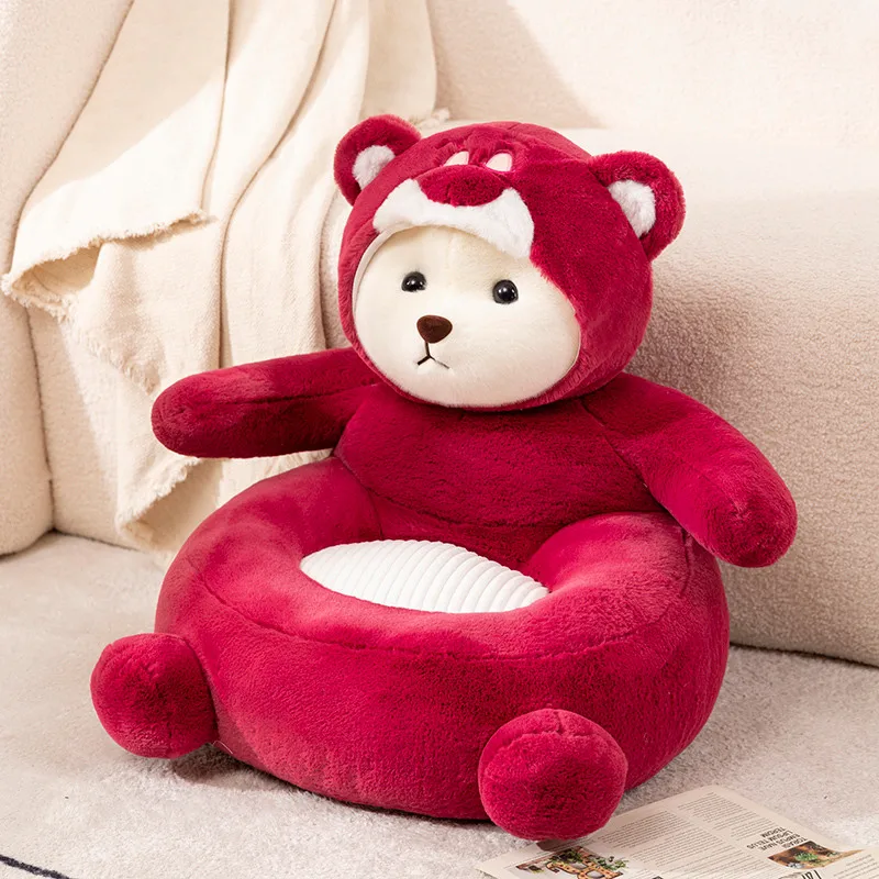 50cm Large cartoon turn bear lazy sofa Pink beeped girl heart birthday gift pure cotton add safe family small sofa