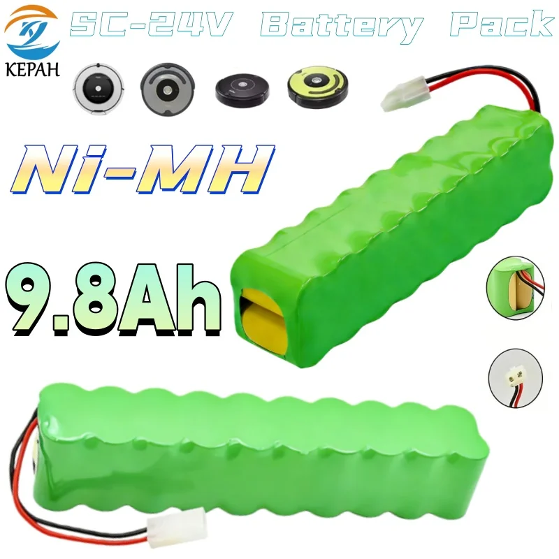 New Rowenta Ni-MH 24V Battery Pack, 5.8Ah~12.8Ah, for Besen Air Force Extreme, RH8771WS, RH877501, RH8779, RH877901, Vacuum Clea