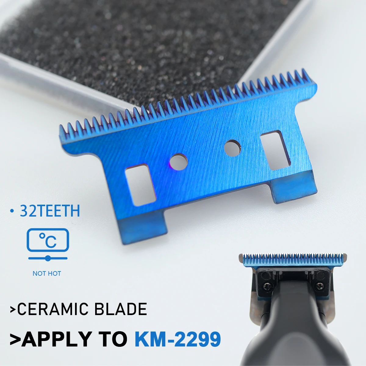 Per Kemei KM-2299 Trimmer Lama mobile Testa di ricambio per accessori di riparazione per tagliacapelli professionale Kemei