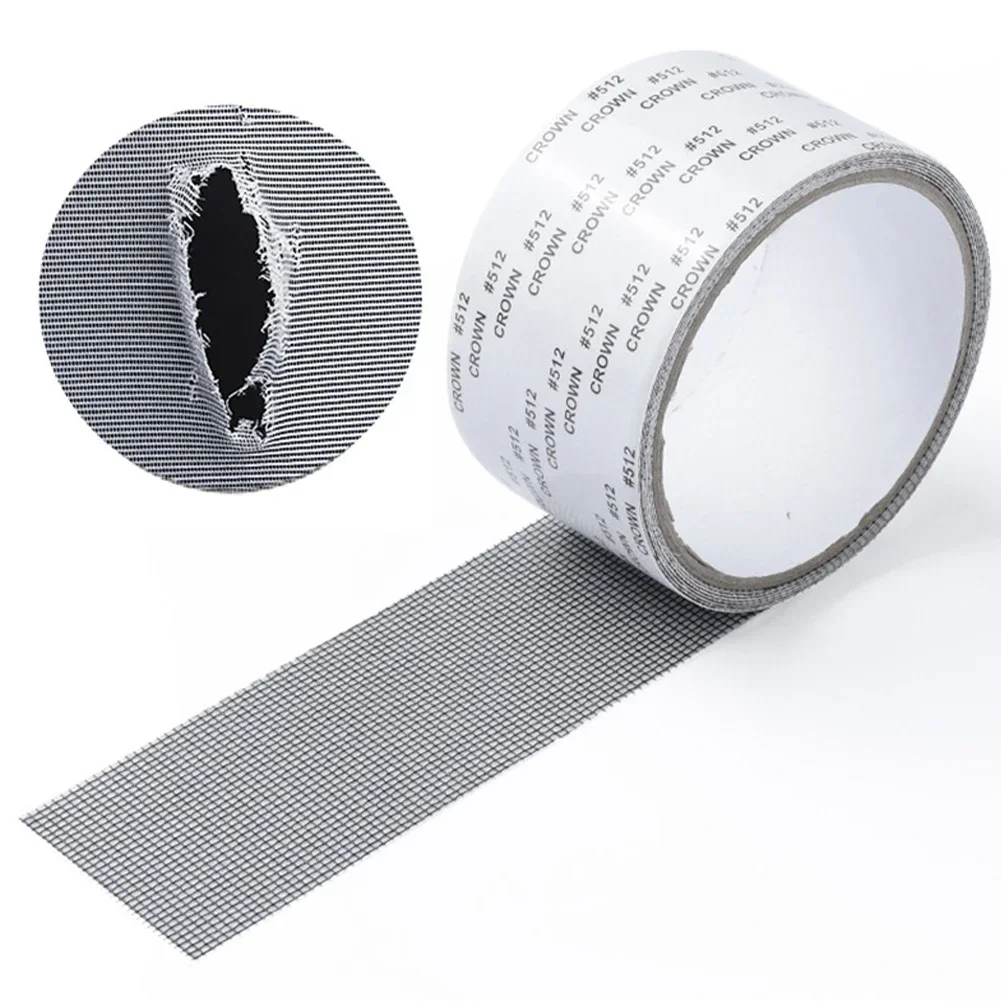 2M Self-adhesive Strong Anti-Insect Fly Mesh Broken Holes Repair Strip Mesh Repair Tape Window Screen Mosquito Net Repair Tape