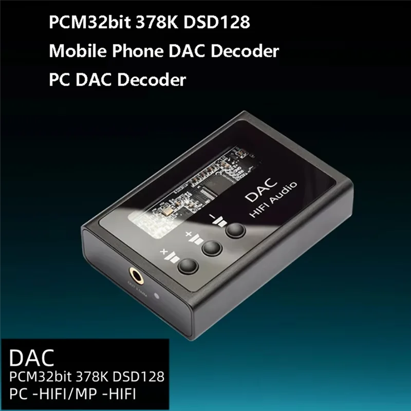 HIFI Headphone Decoding Amplifier ES9018K2M DSD128 PCM32BIT 384Khz Lossless Decoding Output Built-In MAX97220 Chip-Y47A