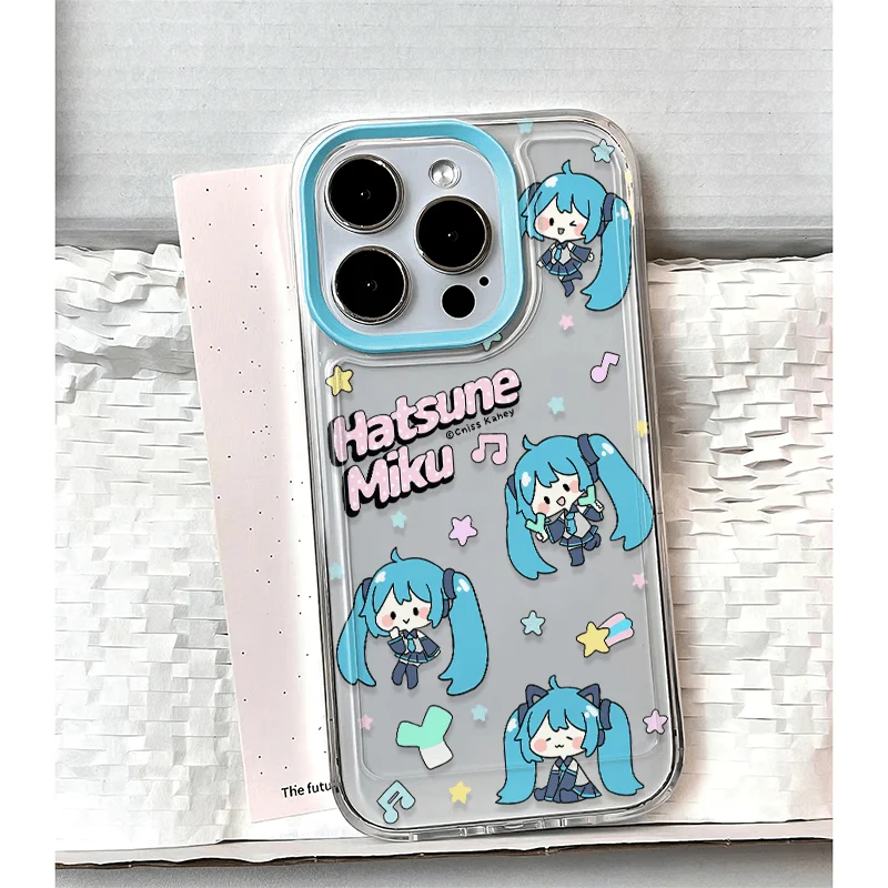 Hatsune Miku is suitable for Apple 16PROMAX mobile phone case iPhone15  advanced 14 cartoon 13 soft shell 12pro - AliExpress 26