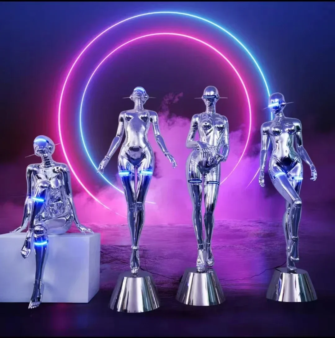 

Модная технология, механическая скульптура богини, большая фигура, бар, вилла, выставочный зал, семейное украшение для гостиной, модель