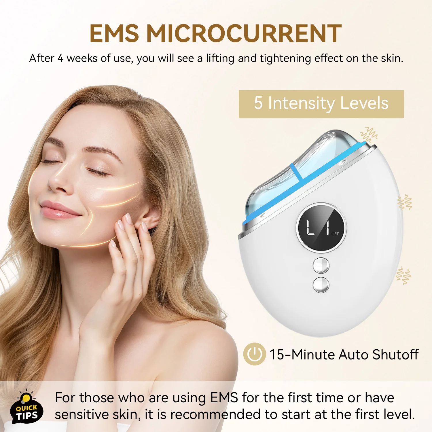 

Многофункциональный LED-аппарат для массажа Гуаша 5-в-1 Aurora: EMS, подогрев, вибрация, 3 цвета, 5 режимов. Антивозрастной массажер для лица, способствующий омоложению.