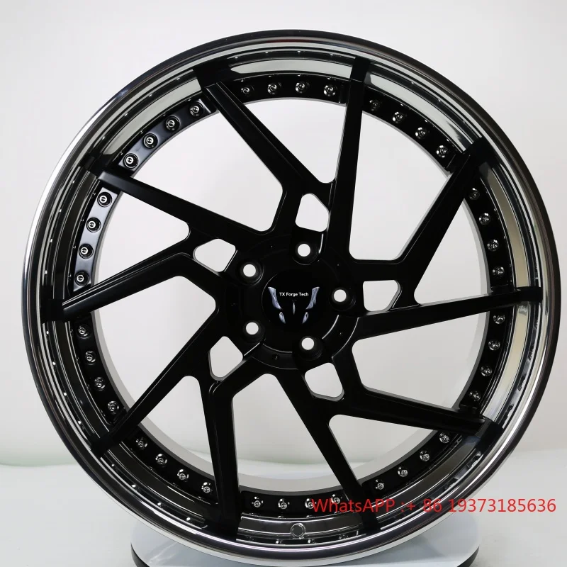 

New Factory Wholesale Customizable Forged Aluminium Alloy Wheel Hubs Rims Matte Black OEM ODM 40mm 25mm ET High Quality