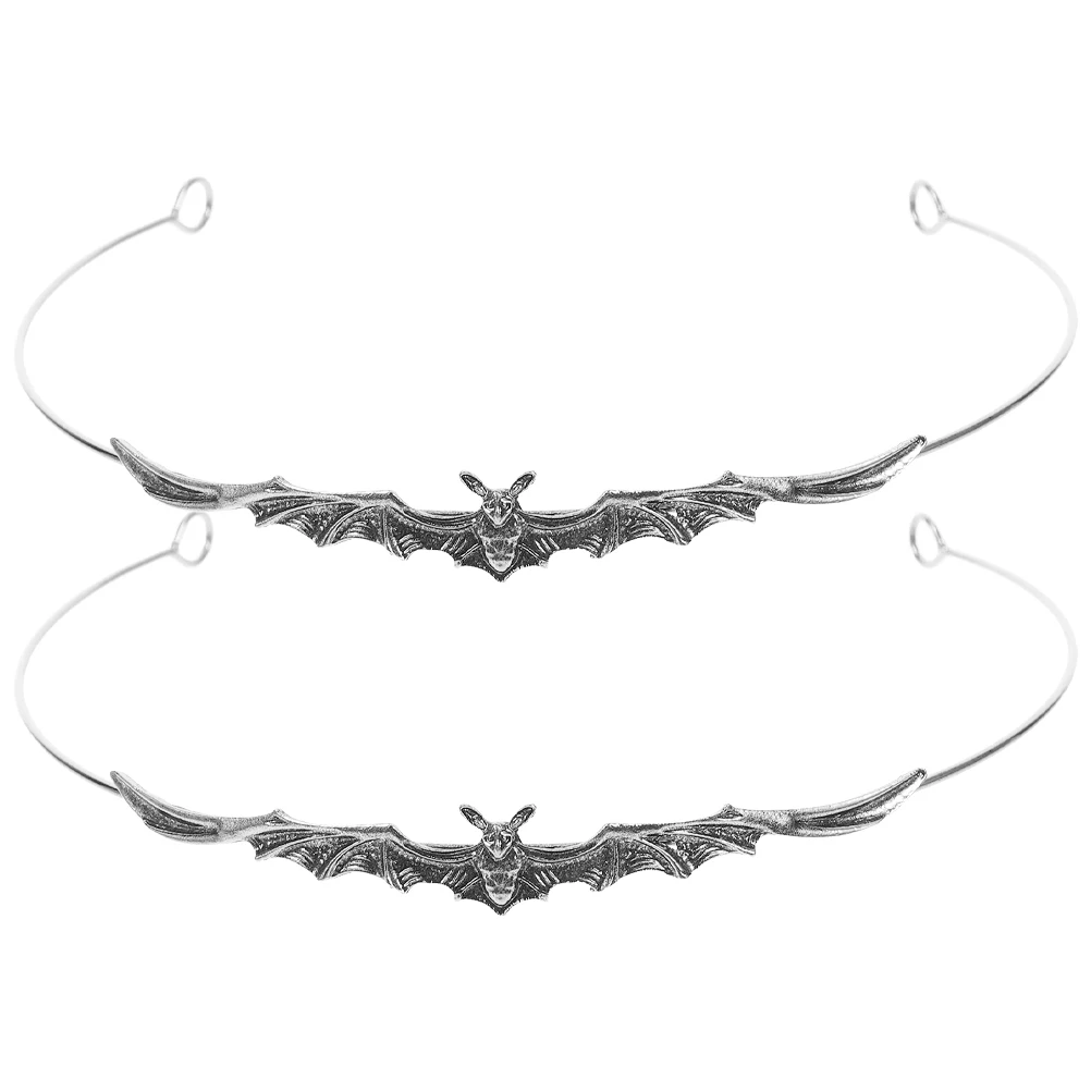 

2Pcs Crowns Headband for Halloween Party Women Girls Rhinestone Hair Crown Fashion Headdress Cosplay Costume Hair Decoration