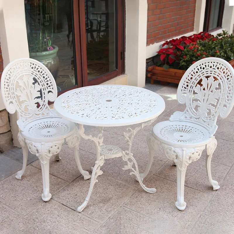 Hot Selling Garden Cast Aluminium Patio Furniture Balcony Table and Chairs Set