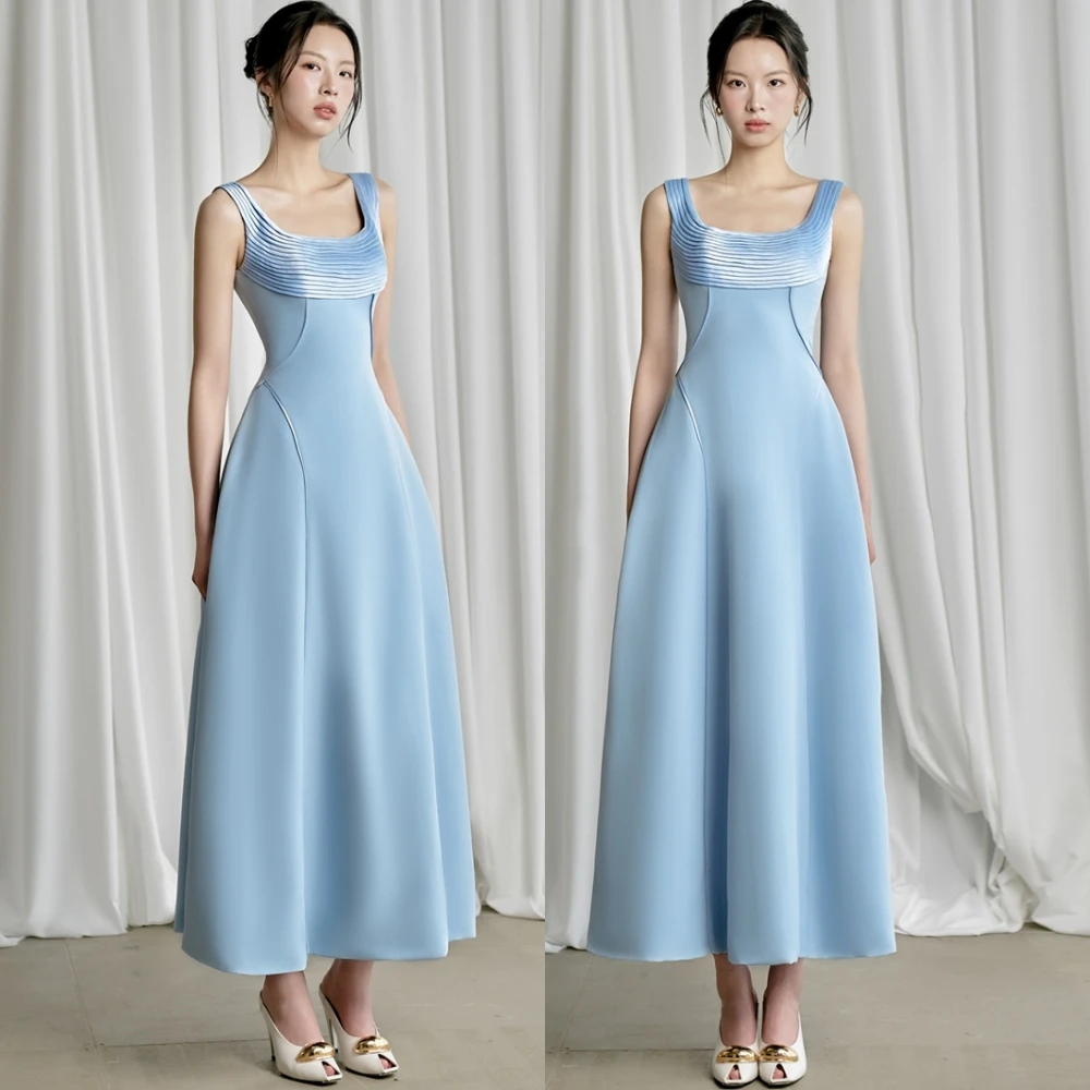 맞춤형 클래식 저지 오-넥 이브닝 드레스 기질 민소매 댄스 파티 드레스 고품질 특별 행사 가운