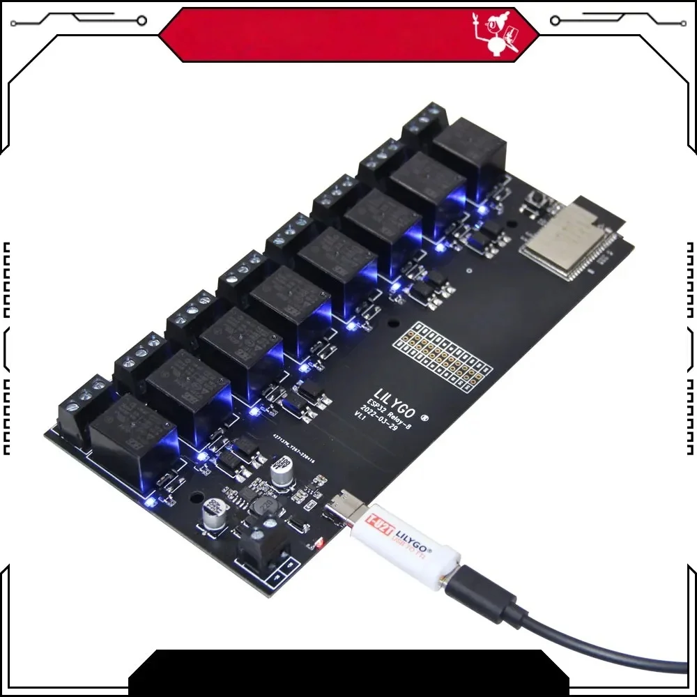 lilygo-®-t-relay-esp32-5v-リレーモジュール-8-チャンネルオプトカプラ絶縁ワイヤレス開発ボード-wifi-bluetooth-arduino-用