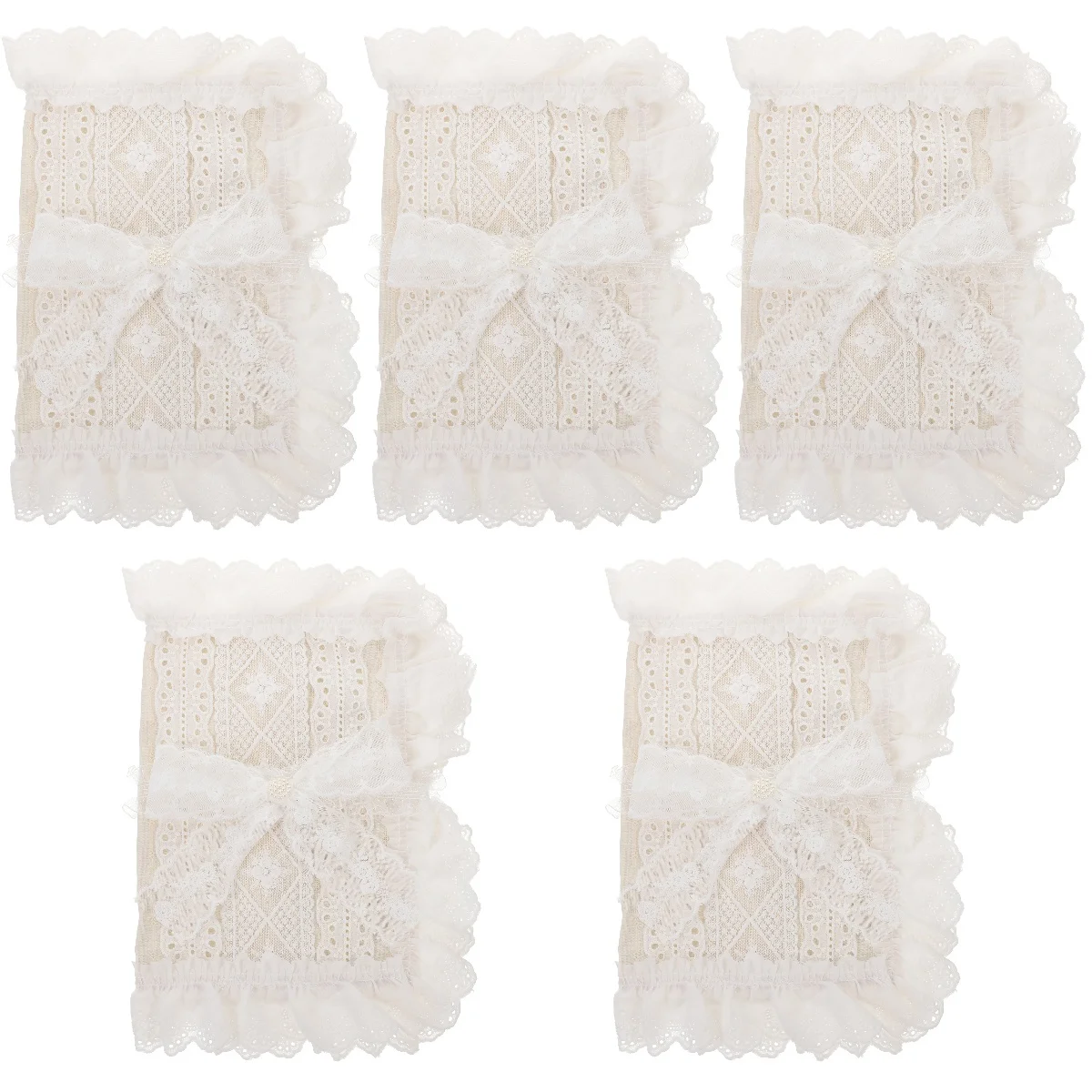 

5pcs 5 Pack Cloth Book Fabric Vintage Cover Sleeve Aesthetic Covers for Hardcover Protector