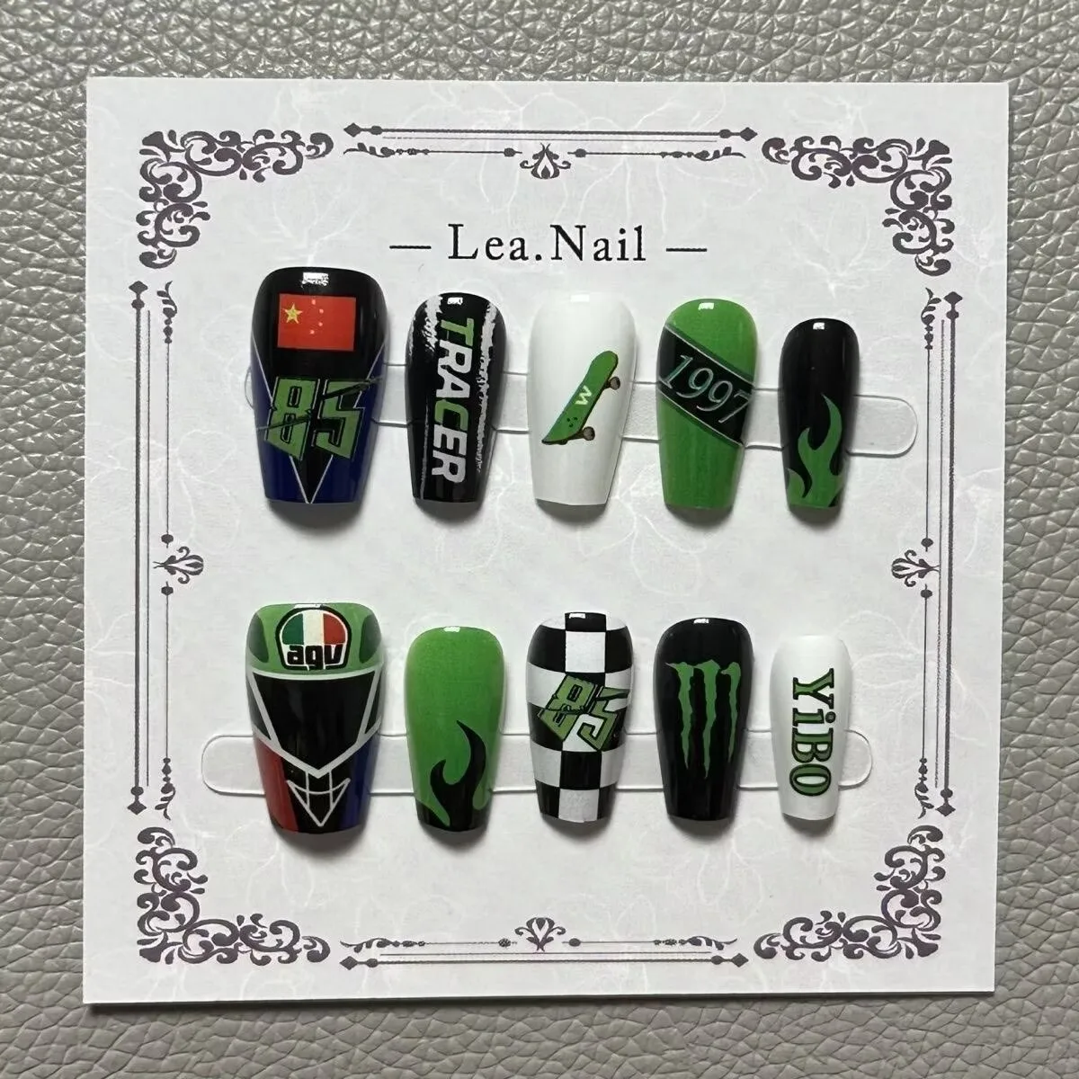 

[Celebrity Fan Support A: Wang Yibo] Wearable nail art concert fan support merchandise gift for friends, printable