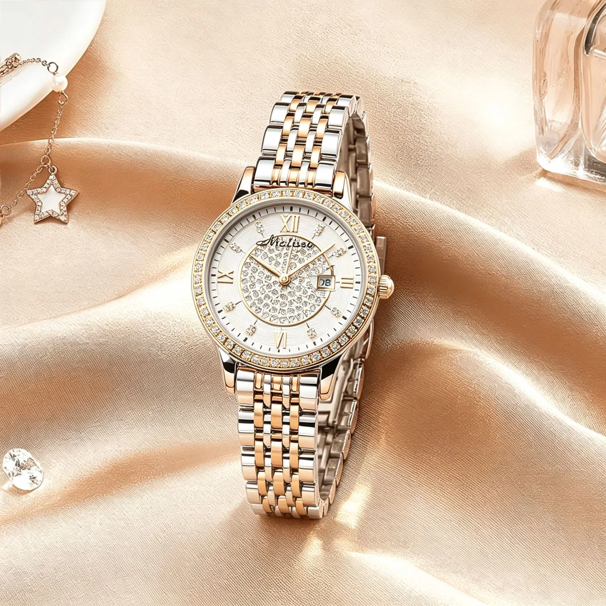 SALE discount Ceramic Women's Watch Japan Quartz Hours Fine Fashion Bracelet Shell Luxury Rhinestones Pave Girl Birthday Gift