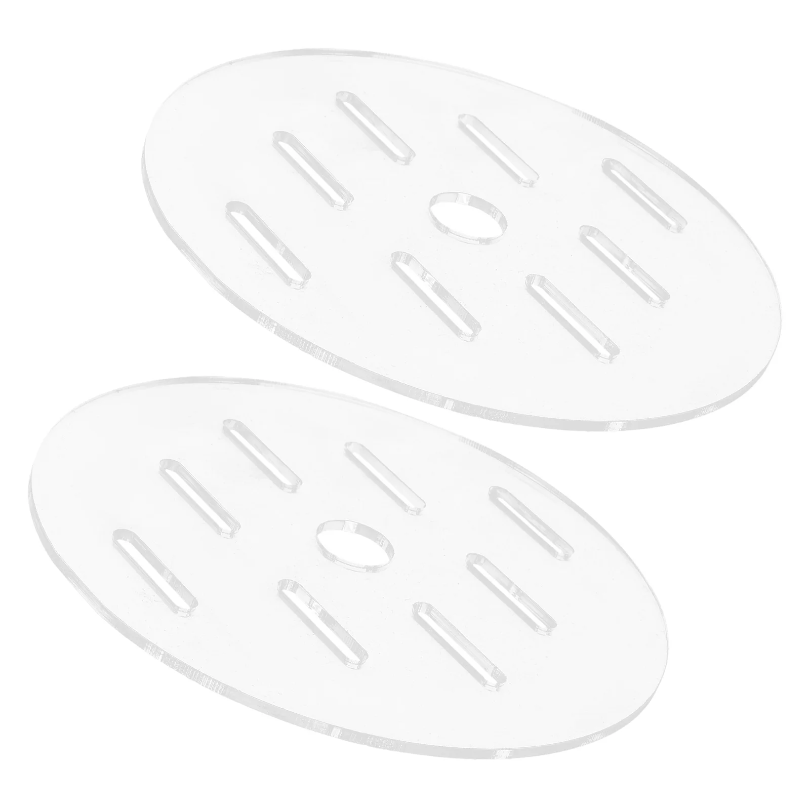 

2Pcs Transparent Acrylic Fish Tank Round Cover Anti Jumping Escape Proof Lid Feeding Hole Aquarium Bowl Lid Replacement