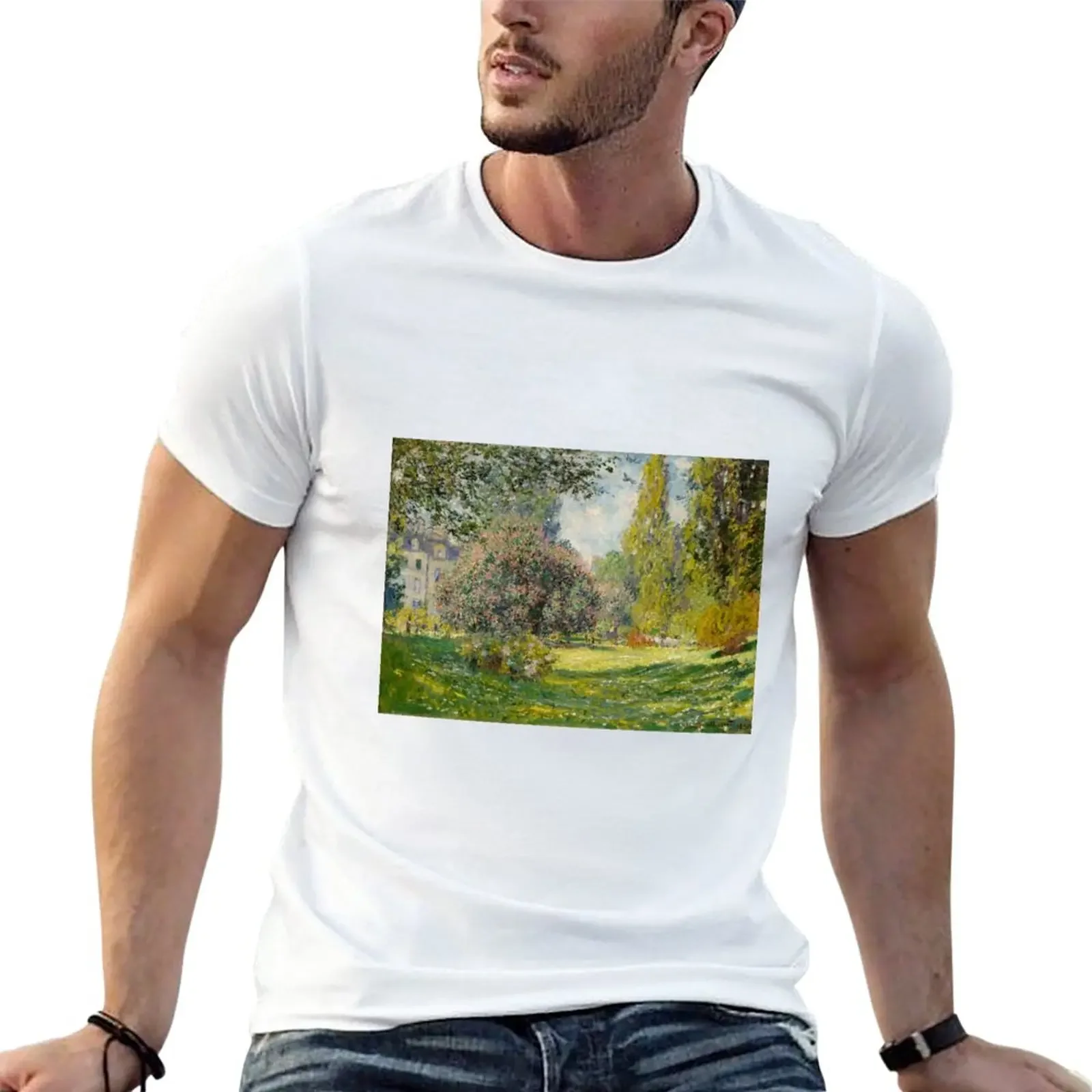 

The Parc Monceau - Claude Monet T-Shirt sports fans aesthetic clothes mens t shirt graphic