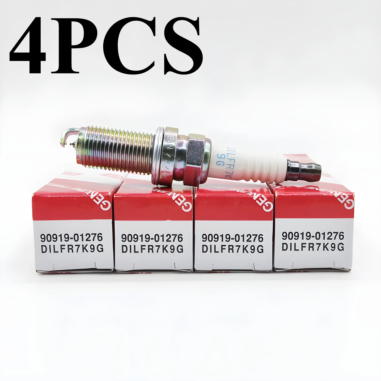 4PCS Replace for DILFR7K9G for Denso VDKH22F for TOYOTA/LEXUS 90919-01276 Spark Plugs Double Iridium Car Candles 9091901276