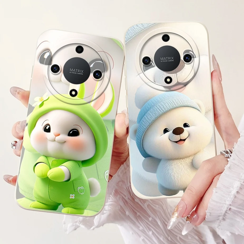 For Honor Magic 5 Lite Case Honor X9A RMO-NX1 Cute Cartoon Painted Cover Soft TPU Phone Case For Honor Magic5 Lite HonorX9a Bags