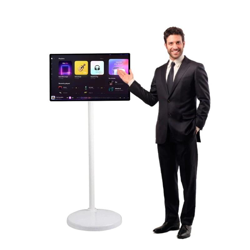2025 LG 32-Inch Portable 4K Smart TV - Touch Screen Interactive Wireless Display with 8K Upscaling