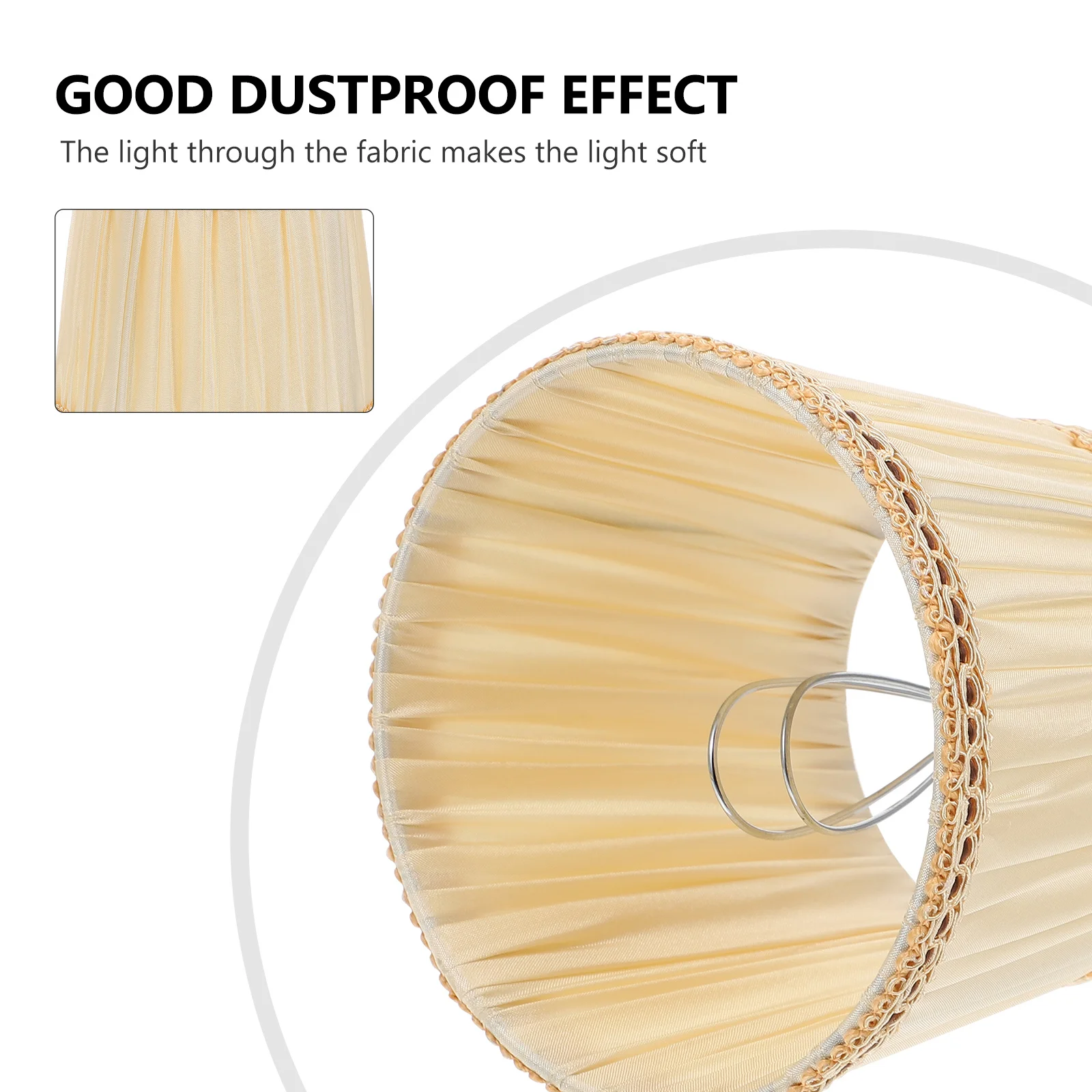 

1Pcs Cloth Lamp Shade Premium Fabric Light Cover for Home Hotel Decorative Lighting Accessory Softens Light and Protects Eyes