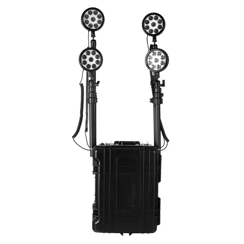

Portable Mobile Lighting System Lifting Repair Flood Control Emergency Light Trolley Box Lighting
