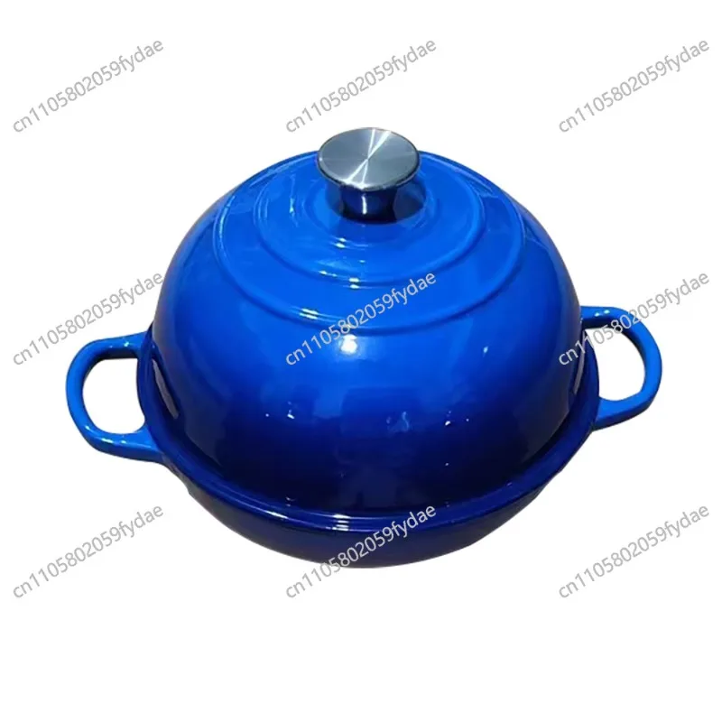 

24 Cm Enameled Cast Iron Round Oven 10 Inch Diameter Bread Oven