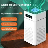 Mute Negative Ion Air Purifier Negative Ion Purification Machine Air Cleaner Odor Remover Portable Air Purifier With HEPA Filter