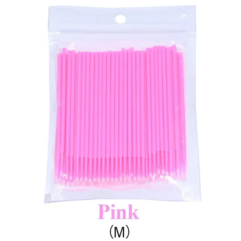 1000/500PCS Eyelash Cleaning Brush Highly Colorful Beauty Makeup Clean Remover Tool Wholesaler Crystal Brush Eyelash Micro Brush