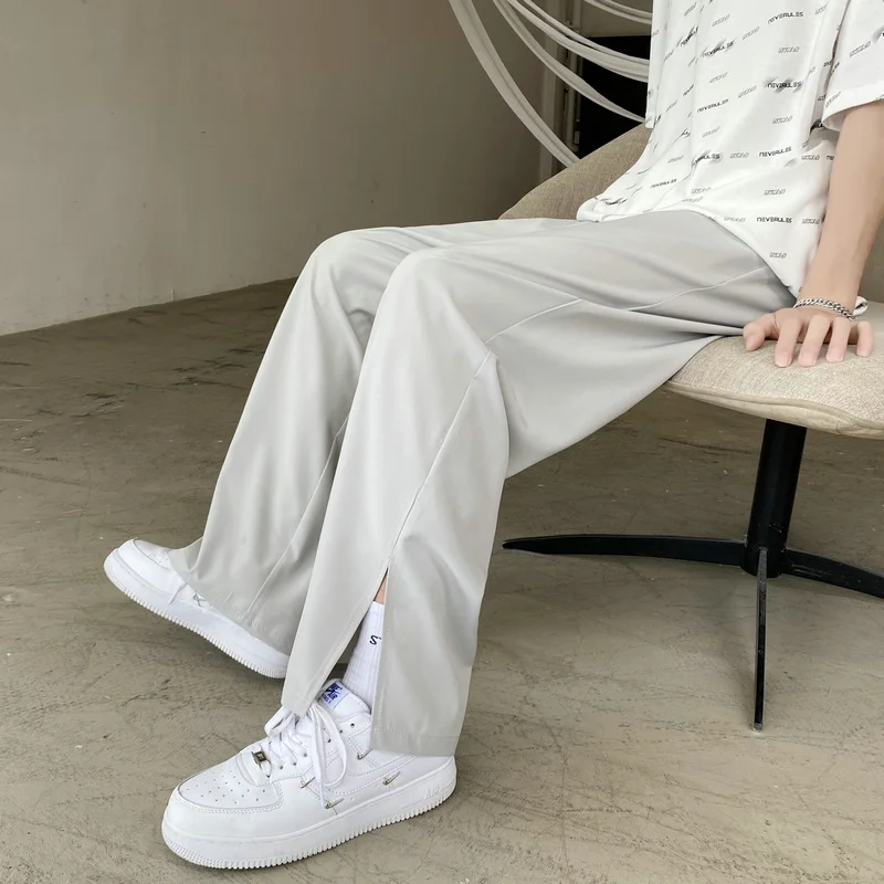 

Fashion Vent Pants Men Streetwear Hot sale 2024 Summer Thin Hip Hop Harem Mens Casual Joggers Trousers