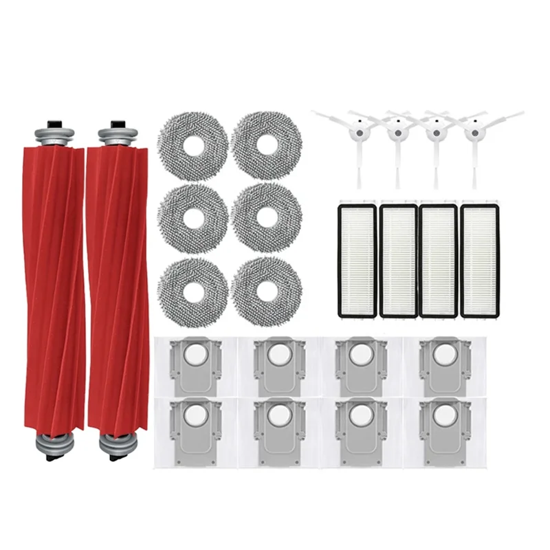 JDZD filtro de Cepillo Lateral principal paños de fregona bolsa de polvo accesorios de repuesto para Roborock Q Revo / P10 A7400rr Robot aspirador