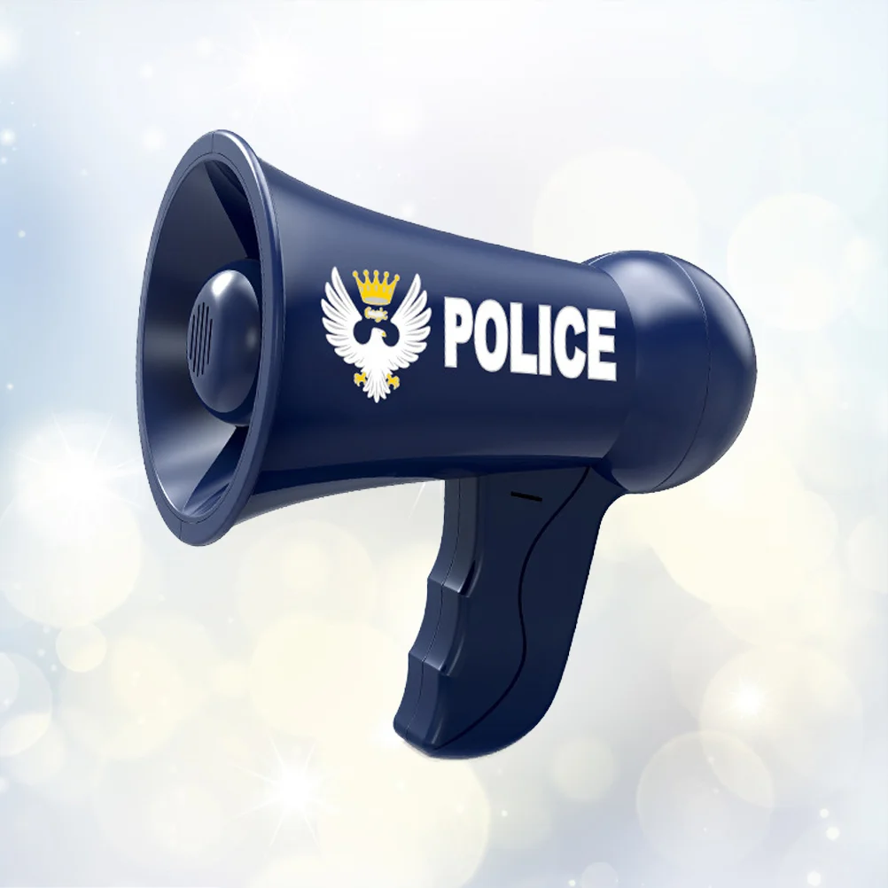 

Police Megaphone Toy Funny Guide Loudspeaker Toy Role Cosplay Toy for Kid Child Boy without Batteries (Random Button Style)