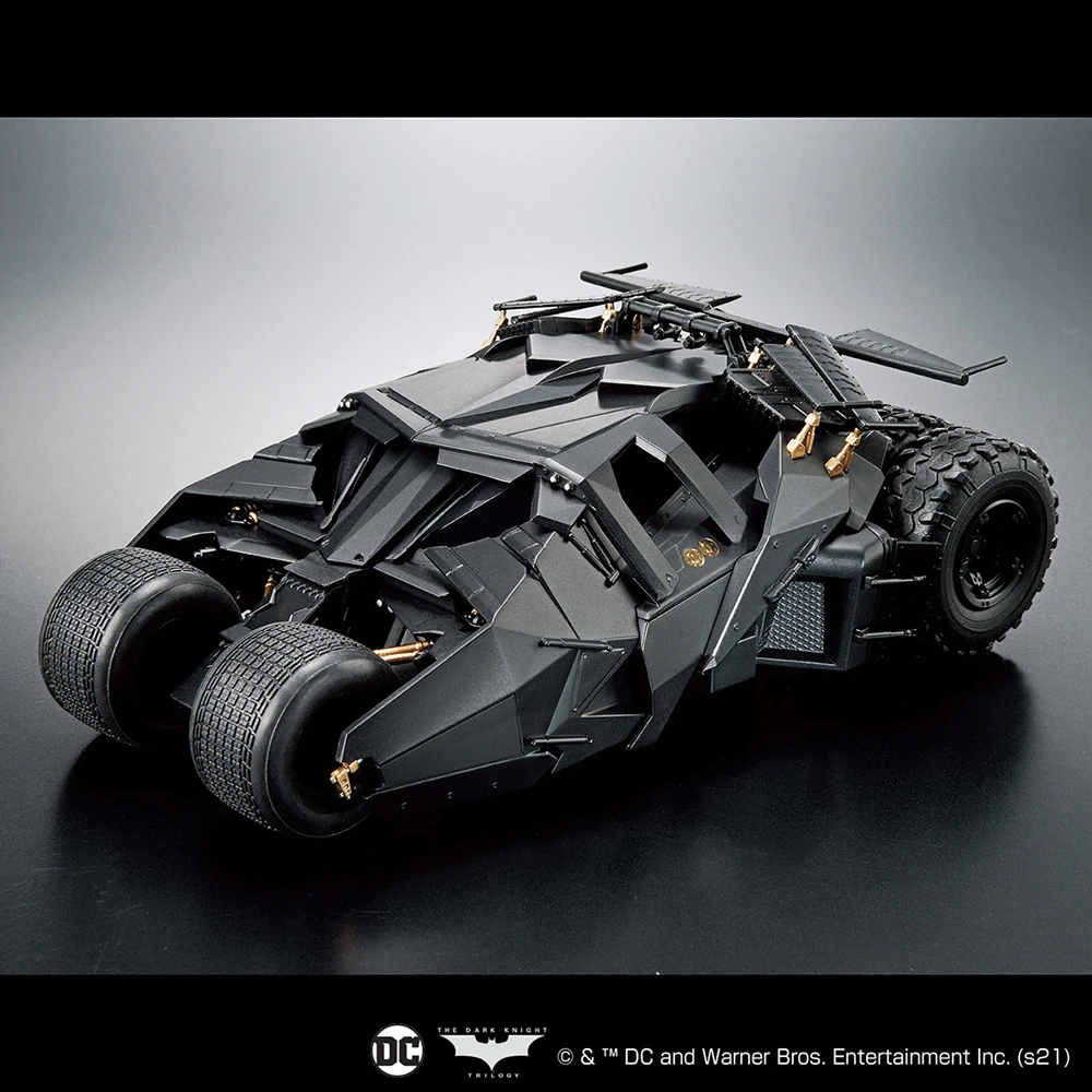 In Stock Original Bandai Batman Batmobile Bruce Wayne 1/35 Dc Genuine Anime Figur Action Figures Assemble Collection Model Toys