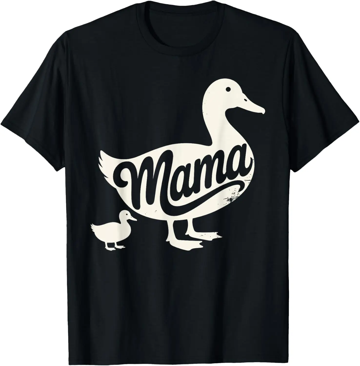 Art For Mother Duckling Ducky Farmer Duck Mom T-Shirt 100% Cotton Trendy Y2K Short-Sleeve Tee-Soft, Quick-Drying,