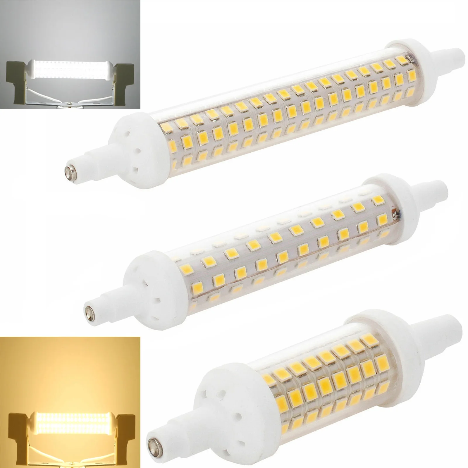 

2Pcs Dimmable R7S Floodlight LED Lamps SMD 2835 78mm 118mm 135mm 10w-20w LED Light Bulb 220V Energy Saving Replace Halogen Light