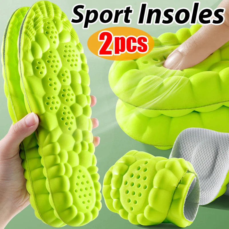 

Orthopedic Sport Insoles for Feet PU Sole Soft Breathable Shock Absorption Running Shoes Pad for Men Women Arch Support Insole