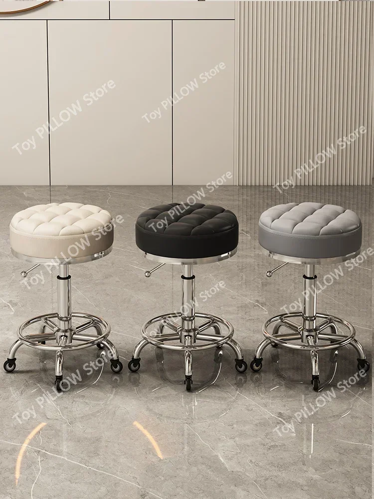 Beauty salon special stool lifting large chair pulley hairdressing manicure barber shop household round  beauty