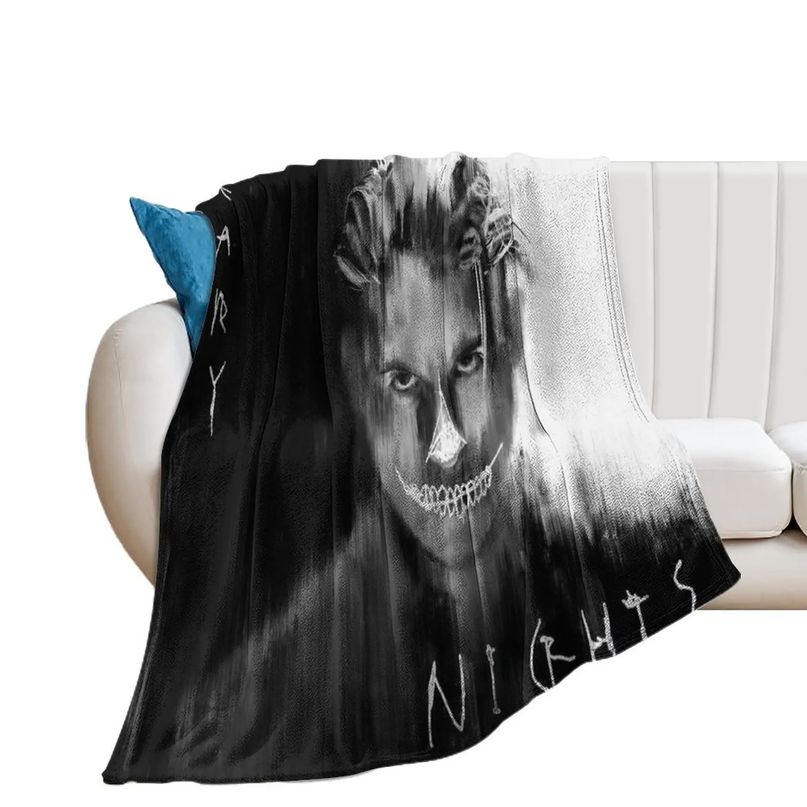 Scary Nights Throw Blanket For Decorative Sofa bed plaid Cute Plaid Blankets