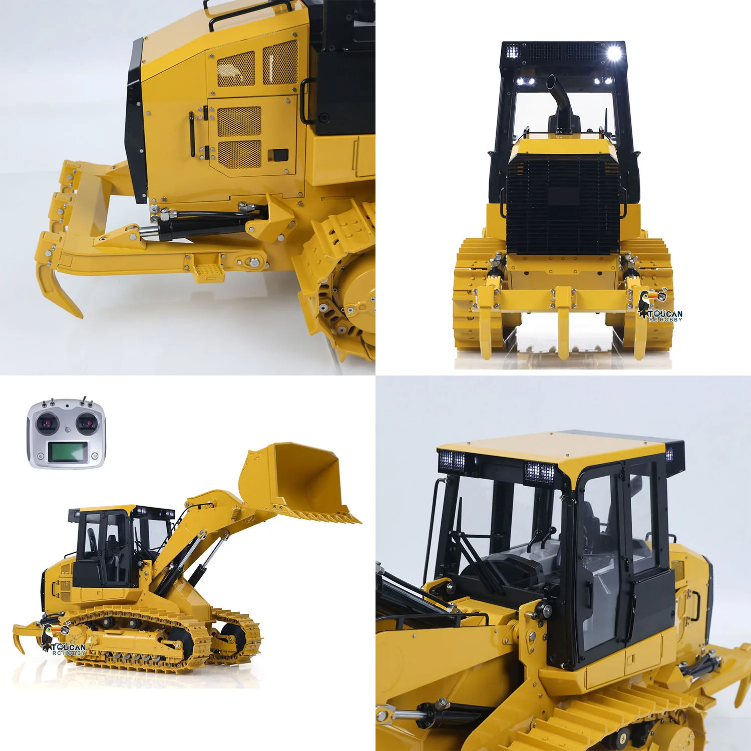 

1/14 JDM 188 Metal 963D Hydraulic RC Loader Valve Pump I6S Radio System Light Sound Outdoor Toys Assembled DIY Model