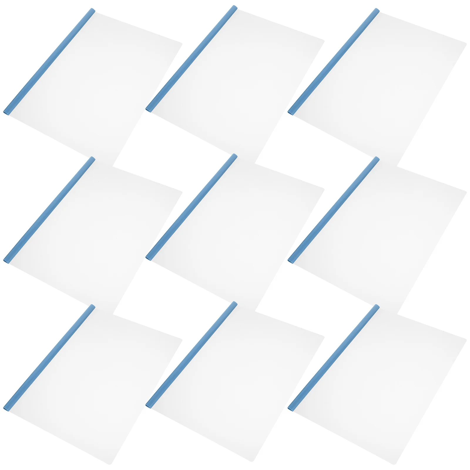 10Pcs File Folders Sliding Bar Clear Organizer Practical Document Holder for A4 Files Office School Folders