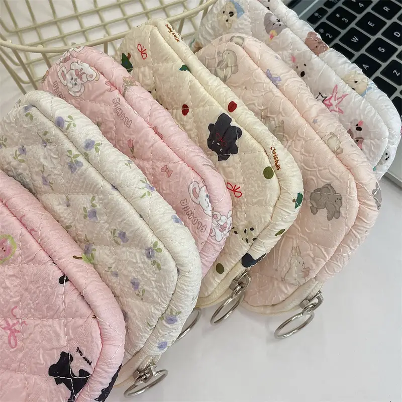 Cute Cartoon Small Travel Cosmetic Lipstick Earphone Card Portable Storage Bag Purse Women Gift Pouch In Make up Bags Organizer - Image 4