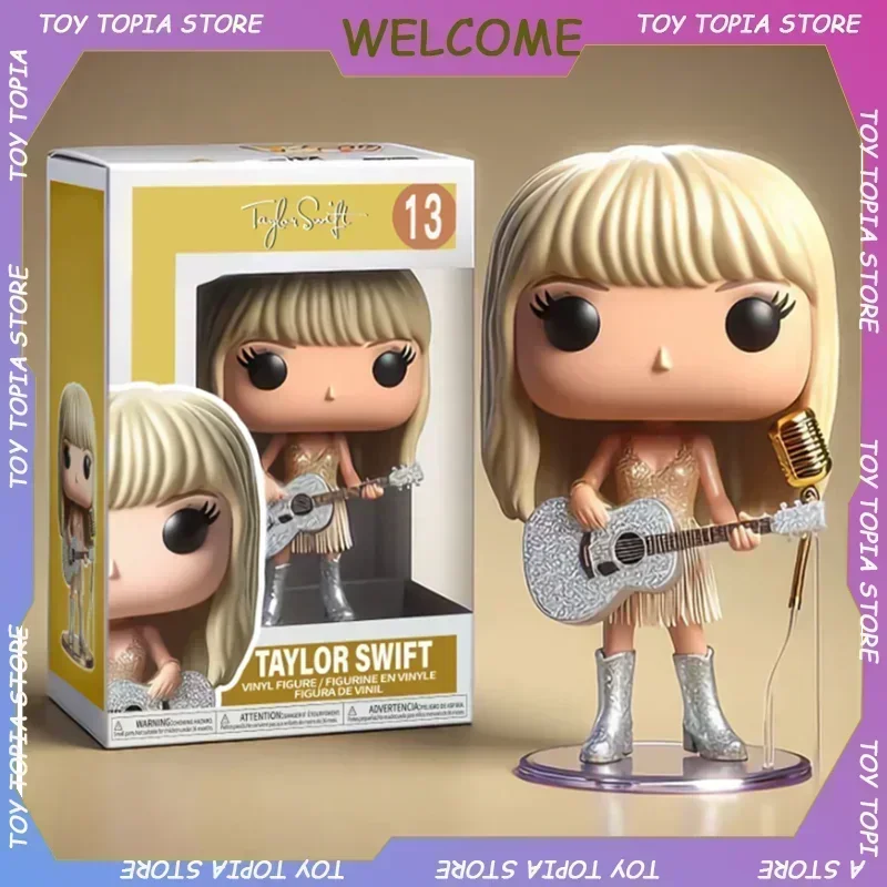 Funko POP Taylor Action Figures Music Superstar Meimei Swift Toys Figure Desktop Decor Doll Collection Model Kids Birthday Gifts