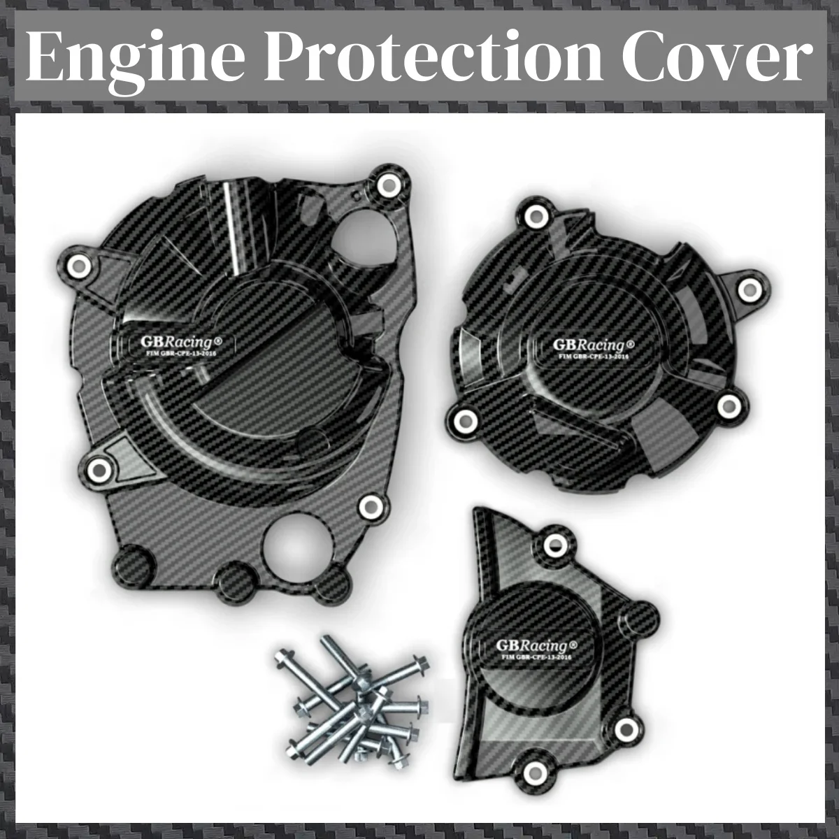 

GBRacing for Kawasaki Ninja ZX-25R 2020-2023 ZX-4RR 2023-2024 New High Quality Carbon Fiber Pattern Engine Protective Cover