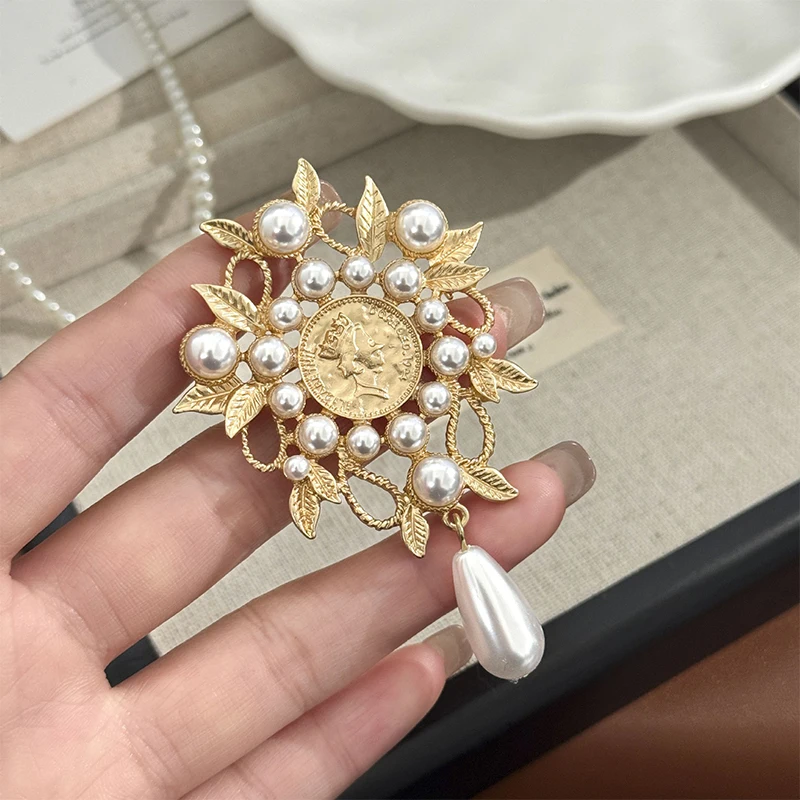 🎊Fashion Retro Teardrop Brooch Bridal Brooch Party Banquet Wedding Pin Jewelry