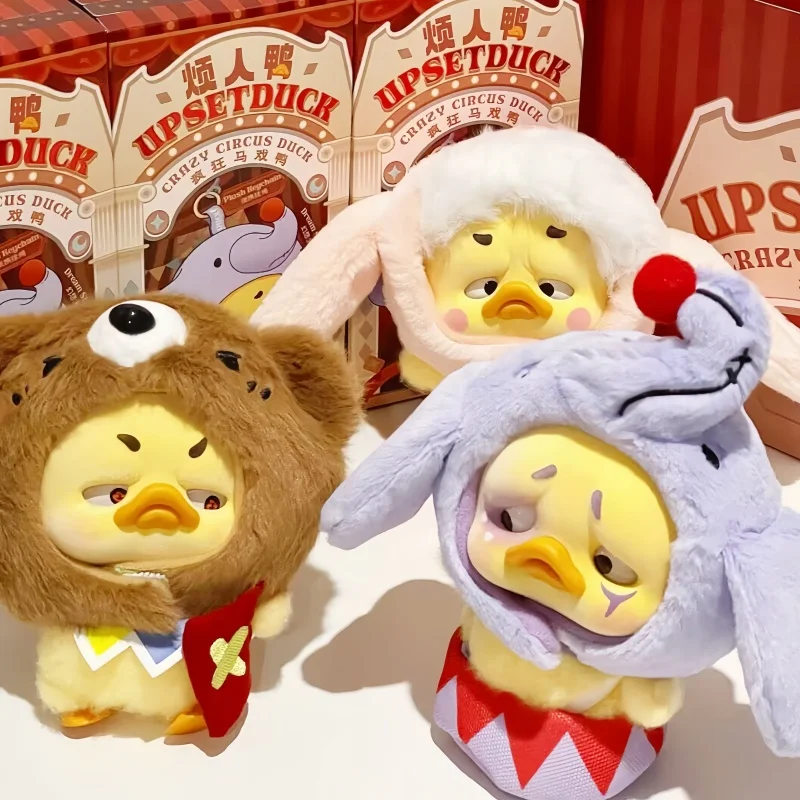 

Hot Upset Duck V4 Crazy Circus Series Виниловая слепая коробка-сюрприз Игрушка Mystery Box Аниме Фигурка Утка Кукла Орнамент Девушка Подарок Подвеска