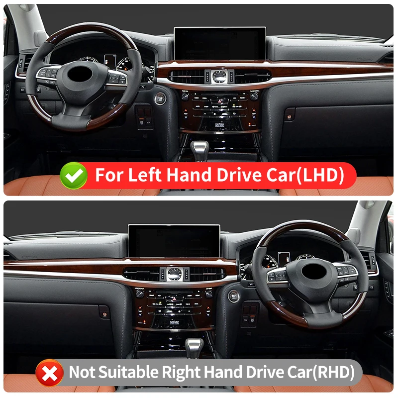 ل 2016-2023 2022 لكزس LX570 LX450d التحكم المركزي سيليكون واقية كم LX 570 صندوق تخزين داخلي ترقية الملحقات #3