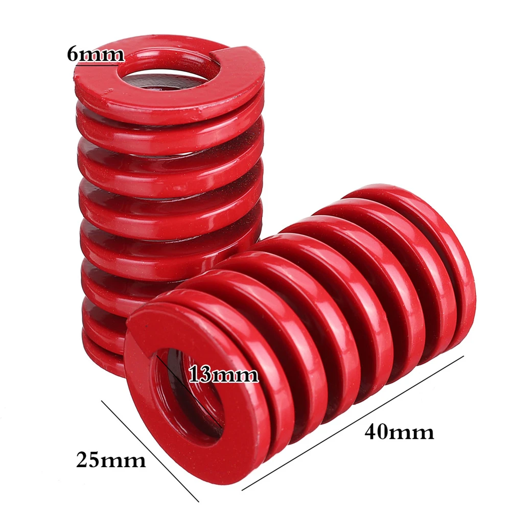 2Pcs 25mm Car OD Die Springs For Rear Trunk Tailgate Strut Support Compatible With For Tesla Model 3 Red Metal Auto Accessories
