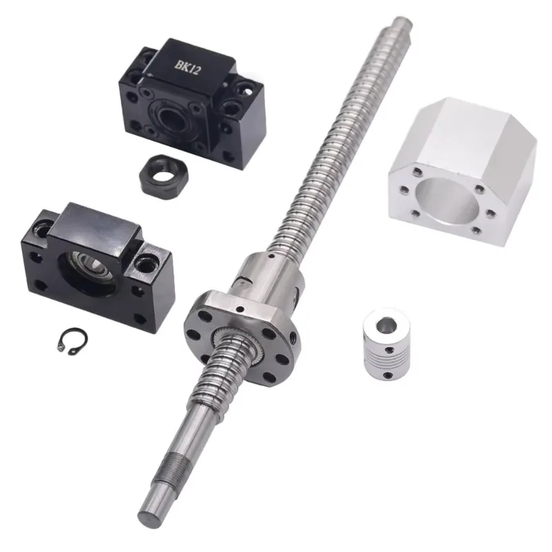 

1605 L500mm ball screw C7 with end processing1605 ball nut nut shell end point support coupler
