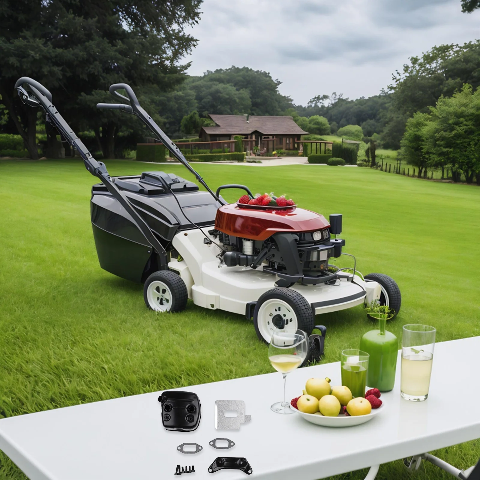 Chainsaw Exhaust Muffler Bracket Gasket Kit for 362 365 371 372 372XP with Compatible Models NH865 NH872 and Accessories