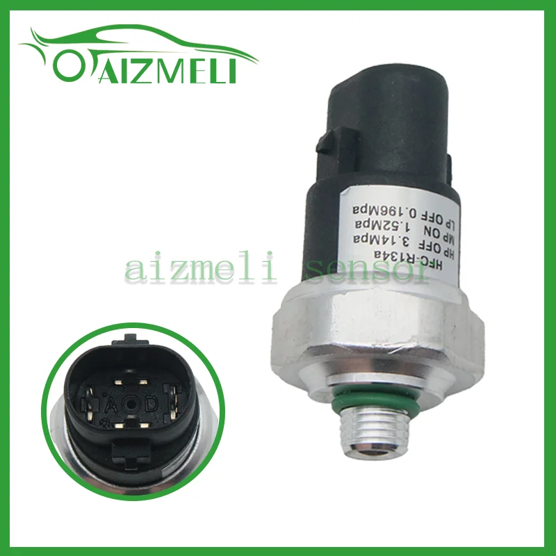 A/C Air Conditioning Pressure Sensor B01A-61-503 For Mazda 2 2011~2014 3 5 6 2003~2008 CX-7 1.5L 1.6L 2.0L 2.3L B01A61503 Auto