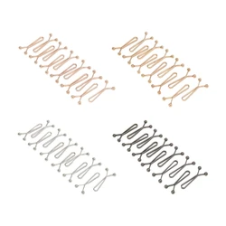 12pcs U-shaped Headscarf Pearl Pins for Women Shawl Bandana Brooch Headscarves Clips Scarf Hijab Pins Fixing Clasp
