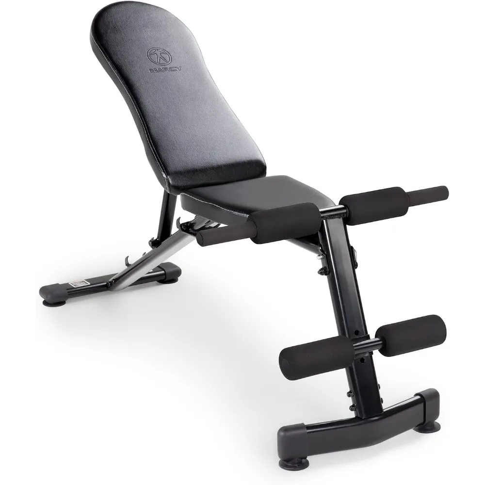 مقعد وزن قابل للتعديل لجميع الأغراض من مارسي لتمارين الجسم بالكامل: تستقيم وميل ومنحدر ووضع مسطحة SB-228